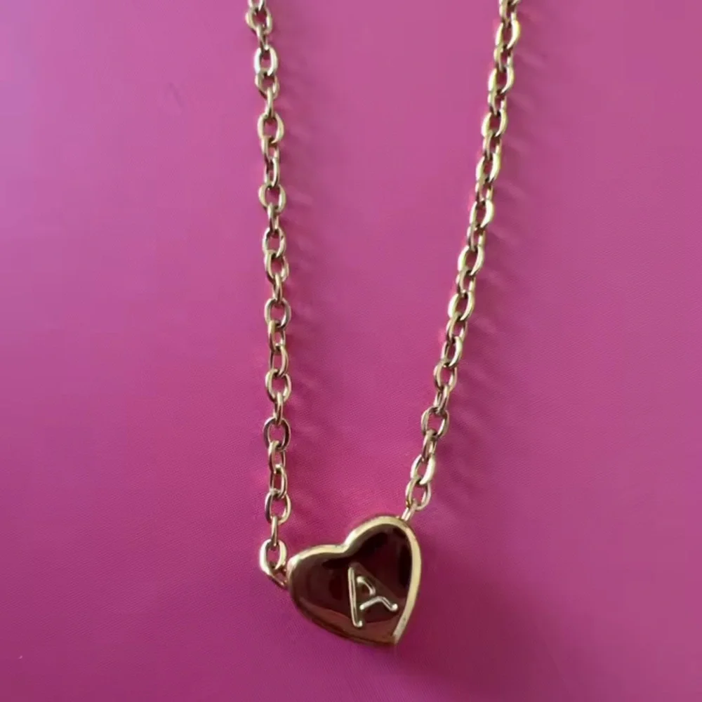 Love Initial - M- Necklace – 18k Gold   Stainless Steel Letter: M